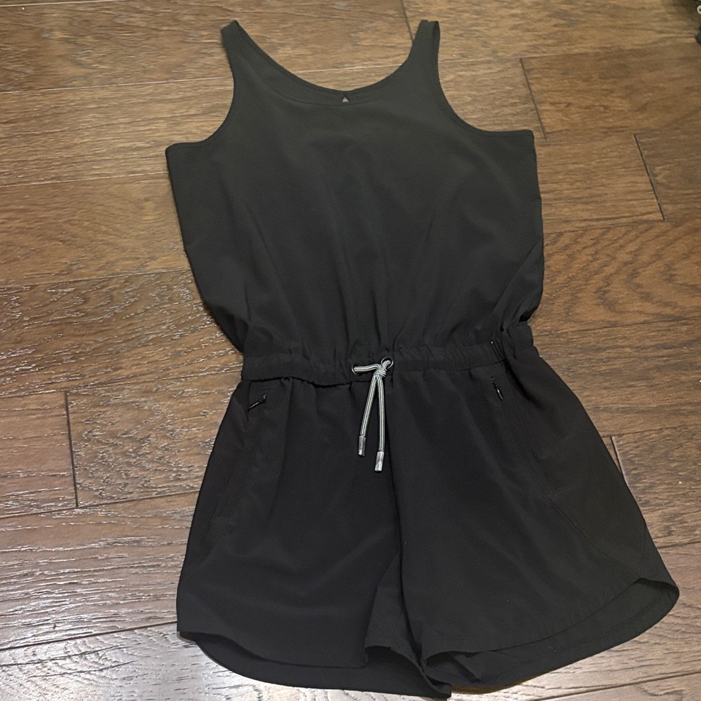 Athleta Kids Black All In Romper